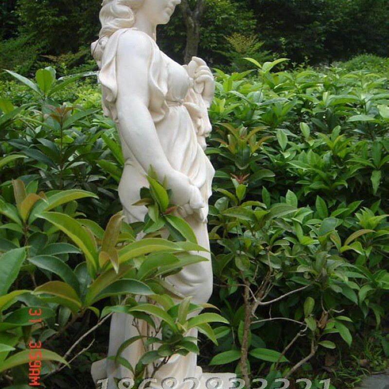 家居饰品欧式落地人物雕塑工艺品大厅过道软装摆件组合少女