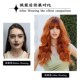 7jhhwigs自然黑棕色全头套式 大波浪假发女长发长卷发欧美中长发套