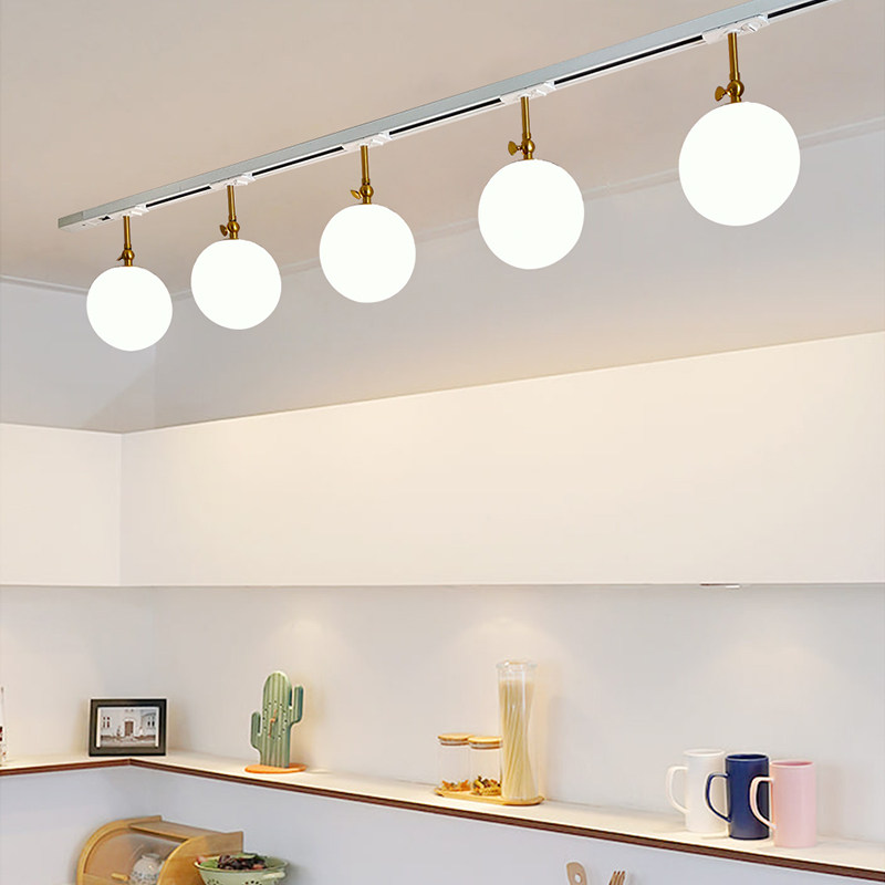 现货速发202全光普护眼家用轨道灯个性玻璃可移动明装2米导轨,家装灯饰光源,轨道灯,淘宝优惠券,粉丝福利购,淘宝优惠卷