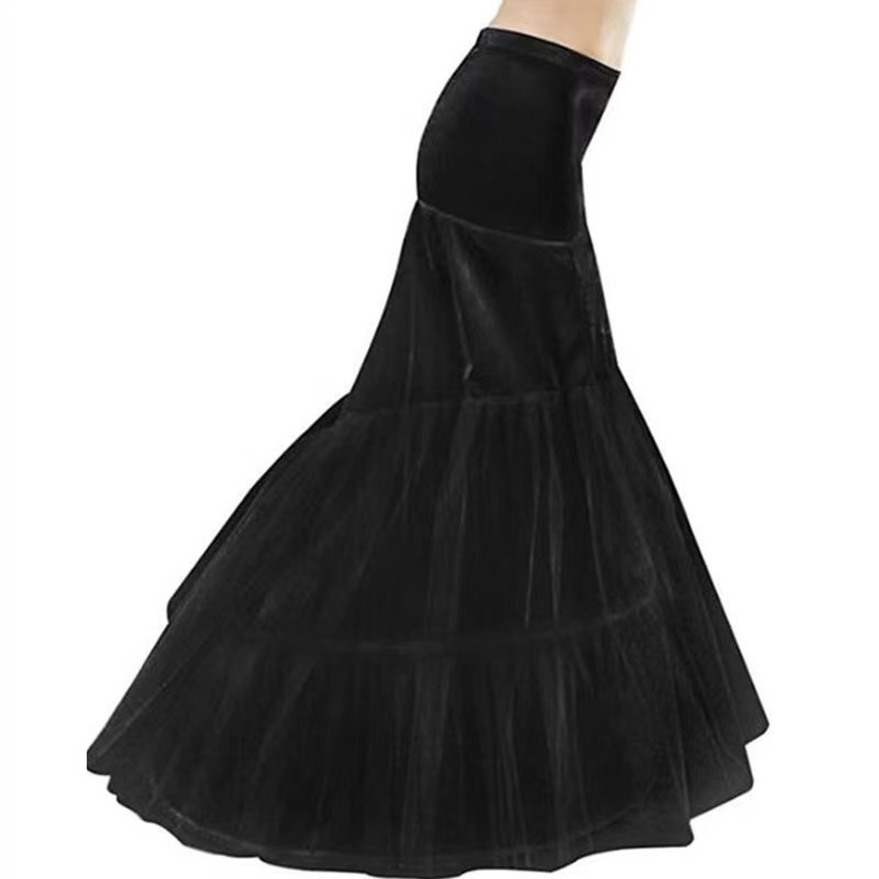 速发舞会演出束腰各类黑色裙撑 有骨无骨洛丽塔婚纱礼服衬裙