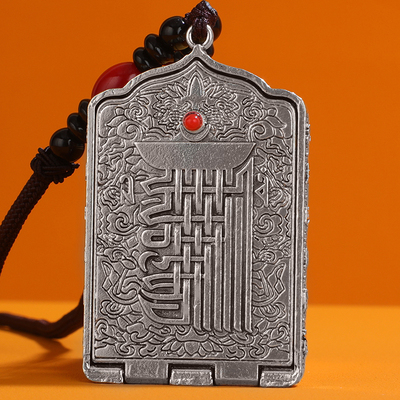 速发唐卡佛牌吊坠黄财神项链四臂观音十相自在项坠药师佛项坠莲师