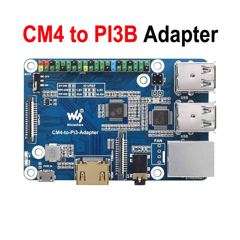 速发树莓派CM4转B 4B转接板PIB PI4B Adapter IO底板