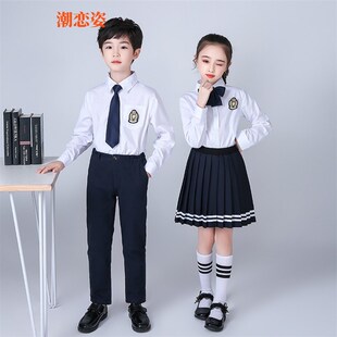 速发中小学生大合唱表演服装 儿童合唱团诗朗诵演出服幼儿园校服毕