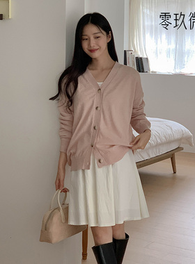 09women韩国大码女装气质微胖半身裙中长棉质伞裙松紧腰半裙78028