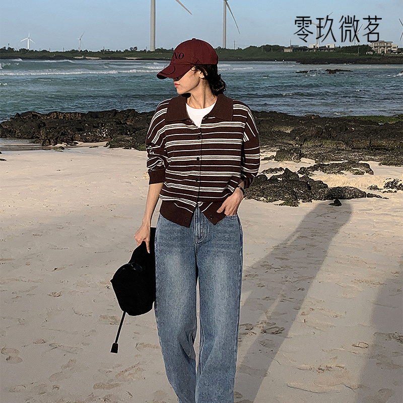 09women韩大码松紧腰直筒牛仔裤