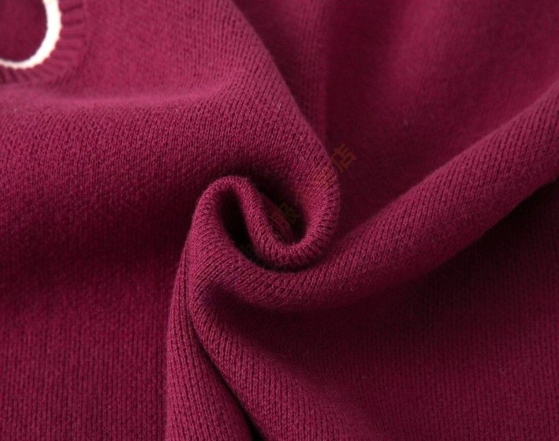 幼儿园服春秋季英伦学院风校服枣红马甲毛衣V领 背心中小学生班服