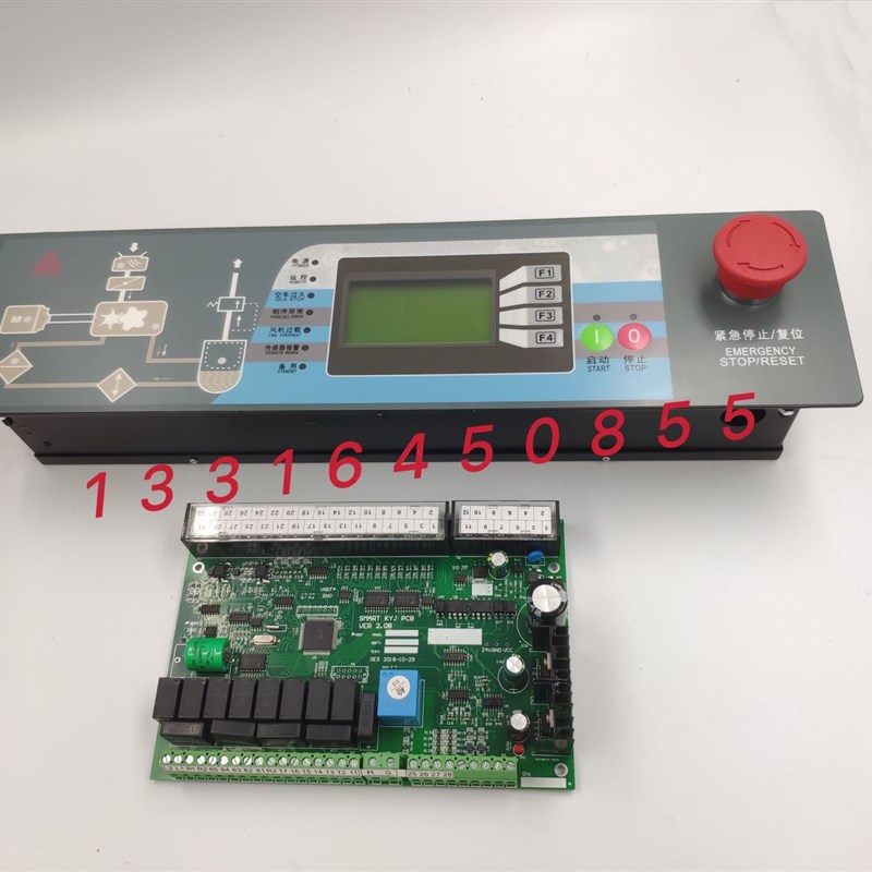 复盛空压机控制器电脑板SA15-37KW盟立板一体式控制器F1显示面板