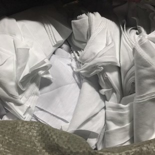 擦机布全棉工业抹布碎布白色擦机布刀口布吸水吸油不掉毛废布破布