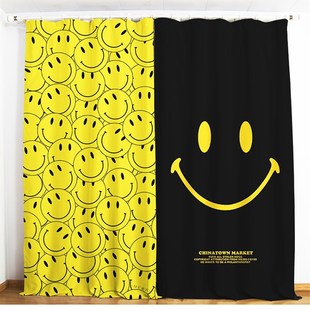 全遮光隔热成品窗帘卡通网红款 客厅落地窗北欧卧室宿舍定制遮光布