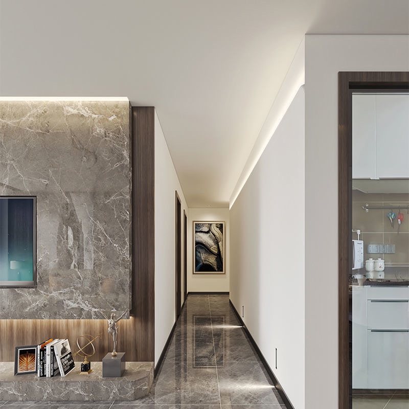 免开槽反光灯槽led线形灯嵌入式石膏线回光灯型材悬浮吊顶洗墙灯,家装灯饰光源,室内LED灯带,淘宝优惠券,粉丝福利购,淘宝优惠卷