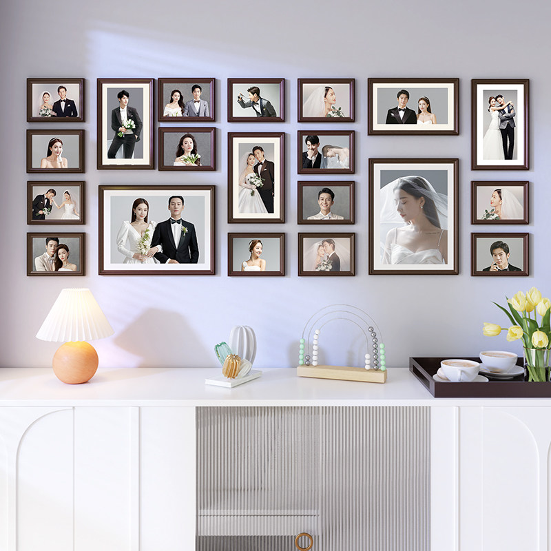 企业照片打印加相框挂墙画框装裱定制diy结婚照洗婚纱照做成相框,家居饰品,相框/画框,淘宝优惠券,粉丝福利购,淘宝优惠卷