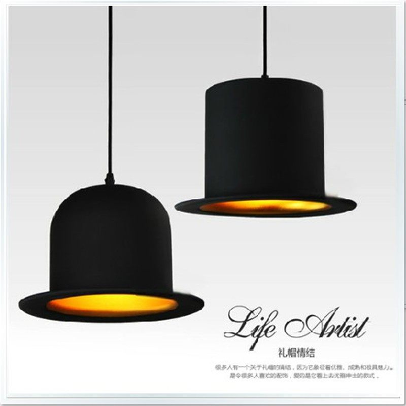 复古工业风帽子小吊灯服装店咖啡厅商铺餐厅酒吧吧台个性创意灯罩