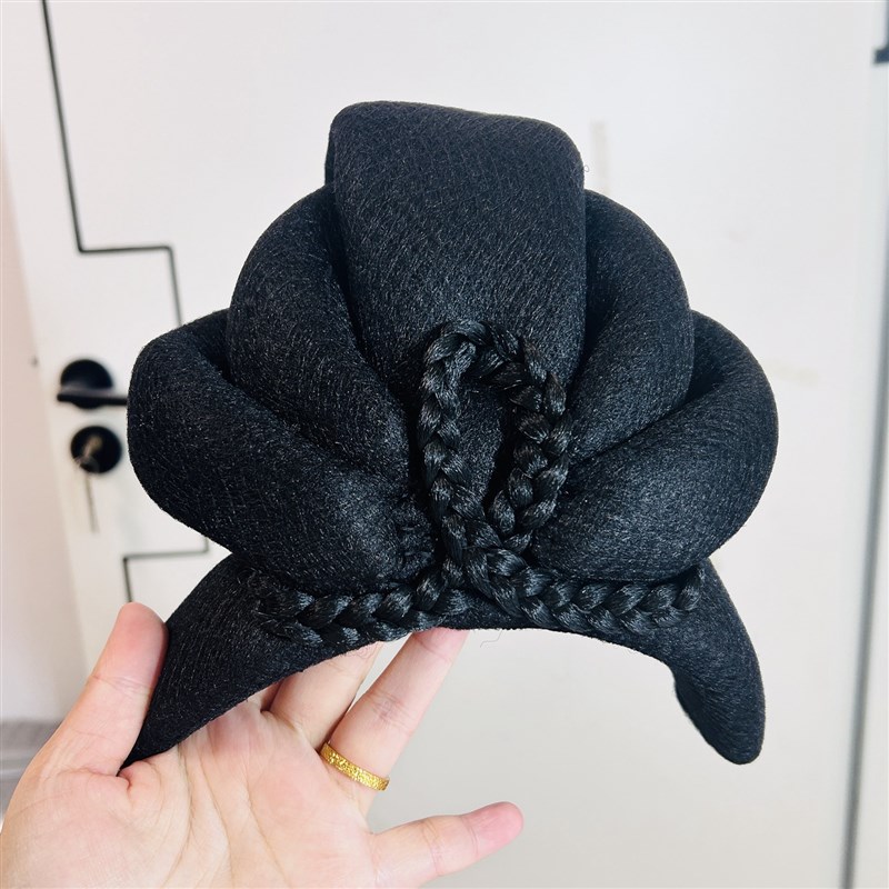 戏曲头饰发型越剧黄梅戏假发包古装假发唐风头顶发髻汉服日常造型