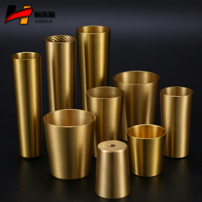 铜鑫源轻奢床脚包边桌椅脚套餐椅铜脚套锥形封底纯铜黄铜保护套