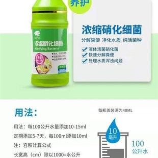 绿海洋净水王硝化细菌水质稳定剂鱼缸除绿水除氯毒气水黄净化水质