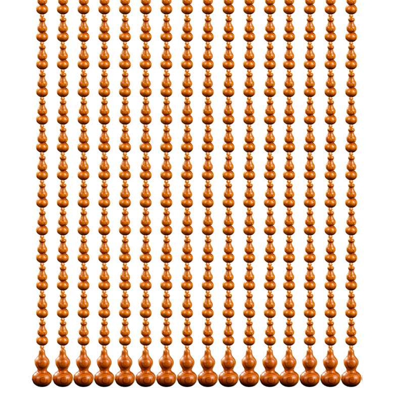 全桃木葫芦门帘珠帘隔断帘客厅玄关过道卫生间卧室大门免打孔