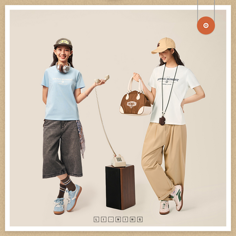 LI-NING运动潮流系列女子短袖