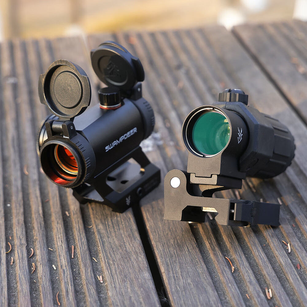 沼泽鹿金属全息红点TA-3G33侧翻模型20MM快拆固定3倍放大模型弹弓