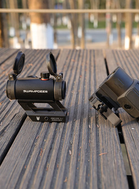 沼泽鹿金属全息红点TA-3G43侧翻模型20MM快拆固定3倍放大模型弹弓