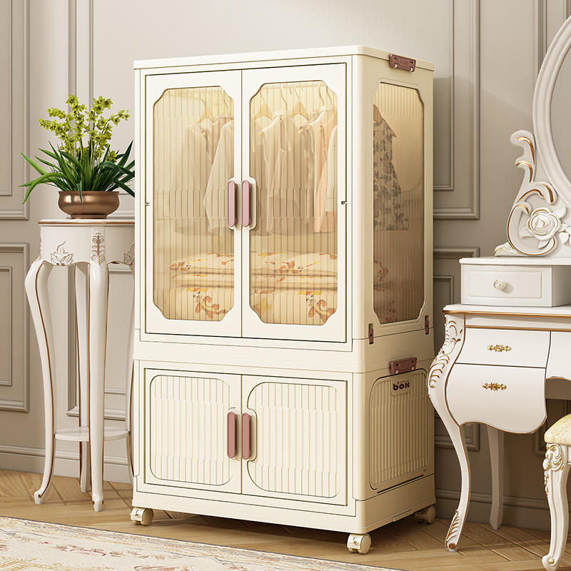 速发衣易衣柜家用卧室衣服收纳神器儿童免安房折叠小简橱装储物柜