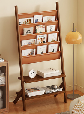 中古杂志架落地放报纸报刊置物架儿童汇本架靠墙宣传册展示架