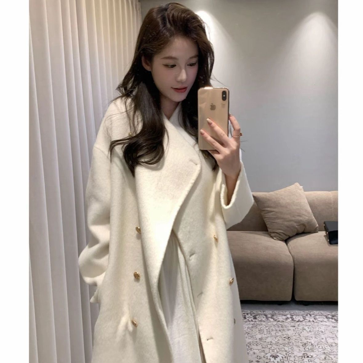 千金高级感新款毛呢大衣女中长款气质秋冬小个子加厚毛呢外套