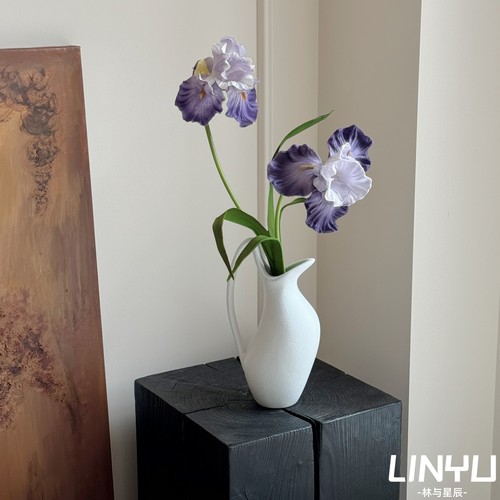 林与/高品质手感鸢尾仿真花家居装饰假花餐厅客厅摆件插花花束