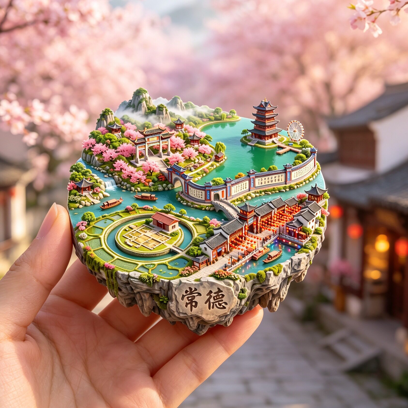 常德城市旅游纪念品冰箱贴磁吸