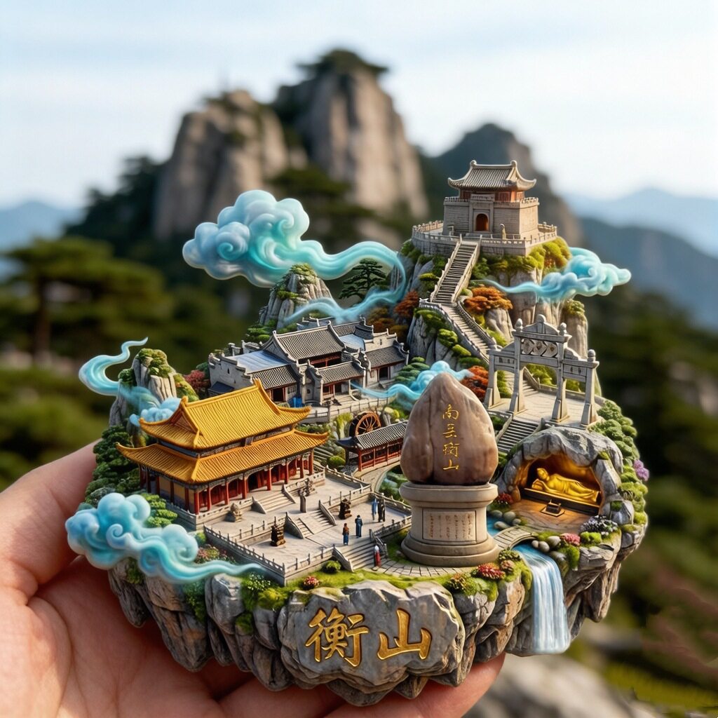 湖南衡阳衡山旅游纪念礼品冰箱贴