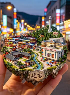吉林延边延吉旅游纪念品冰箱贴