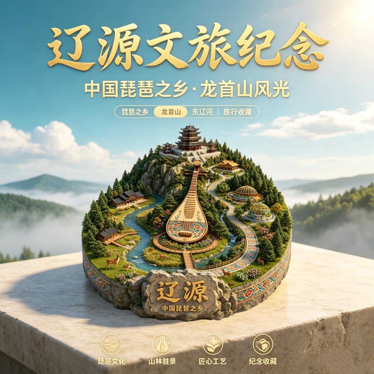 辽源旅游景点纪念品冰箱贴磁吸