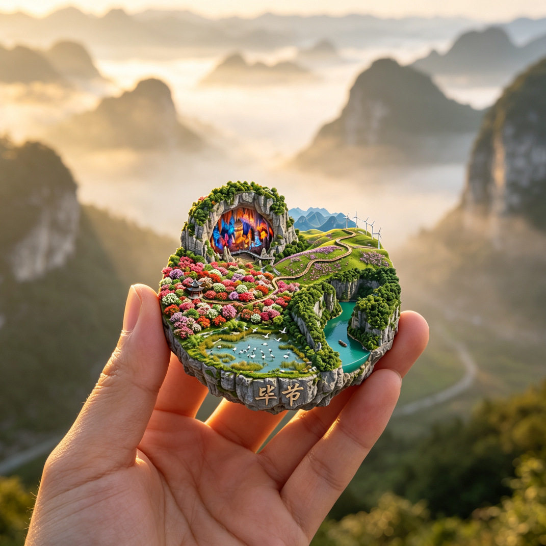 贵州毕节城市旅游纪念品冰箱贴
