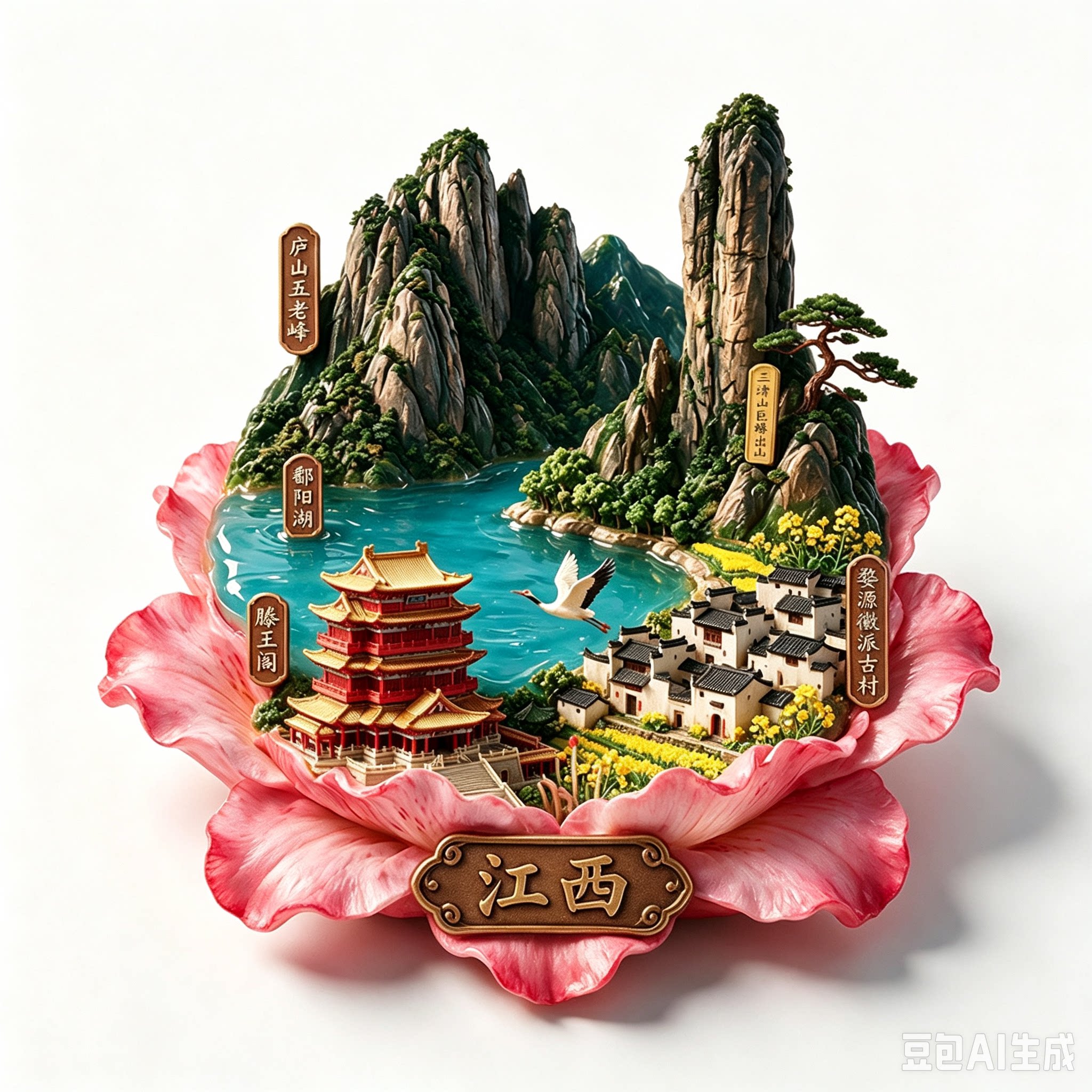 江西城市旅游纪念品冰箱贴磁吸