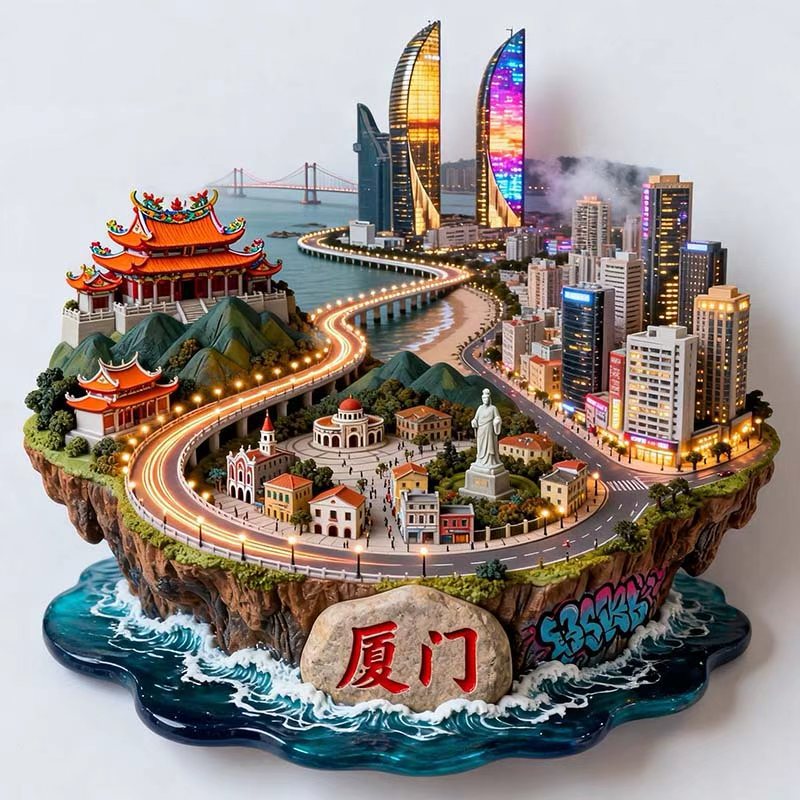 厦门鼓浪屿城市旅游纪念品冰箱贴图片