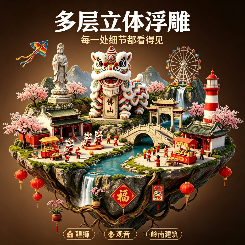 佛山城市旅游纪念品冰箱贴磁吸