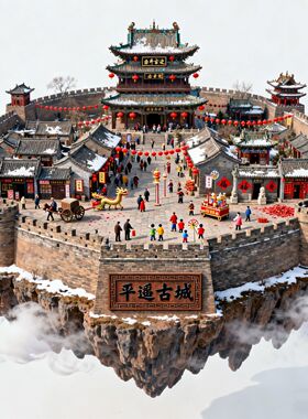 平遥古城旅游景点纪念品冰箱贴磁
