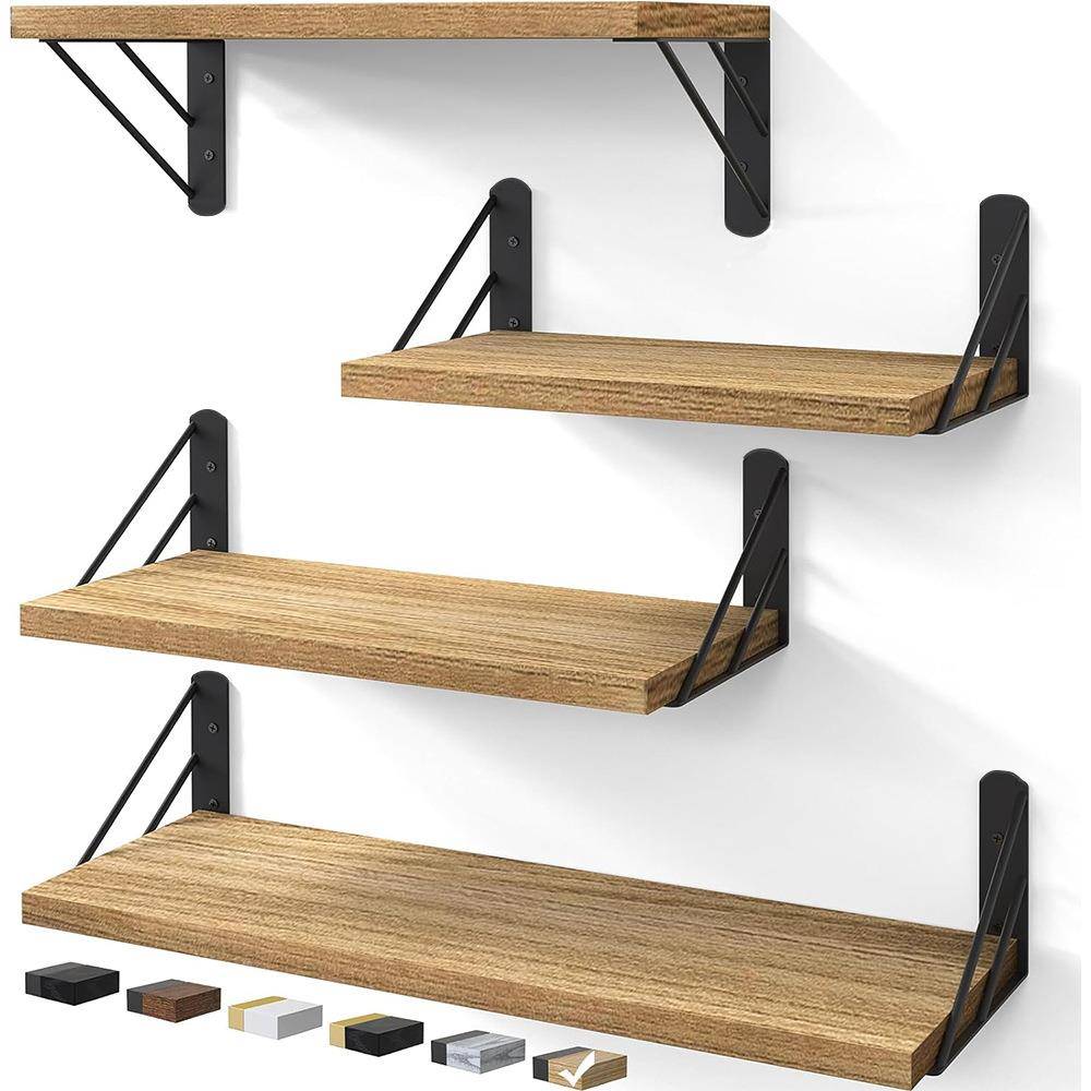 TEMU壁挂隔板墙上一字板欧式风置物架卧室储物架客厅装饰收纳架子