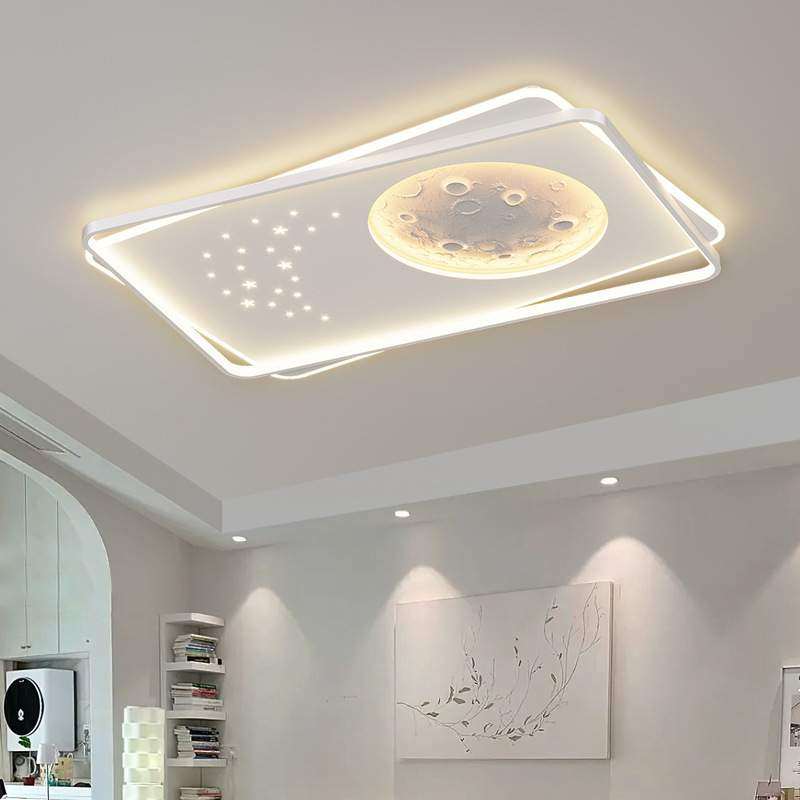客厅吸顶灯简约现代创意月球星空大厅主灯个性卧室书房LED吸顶灯,3C数码配件,USB灯,淘宝优惠券,粉丝福利购,淘宝优惠卷