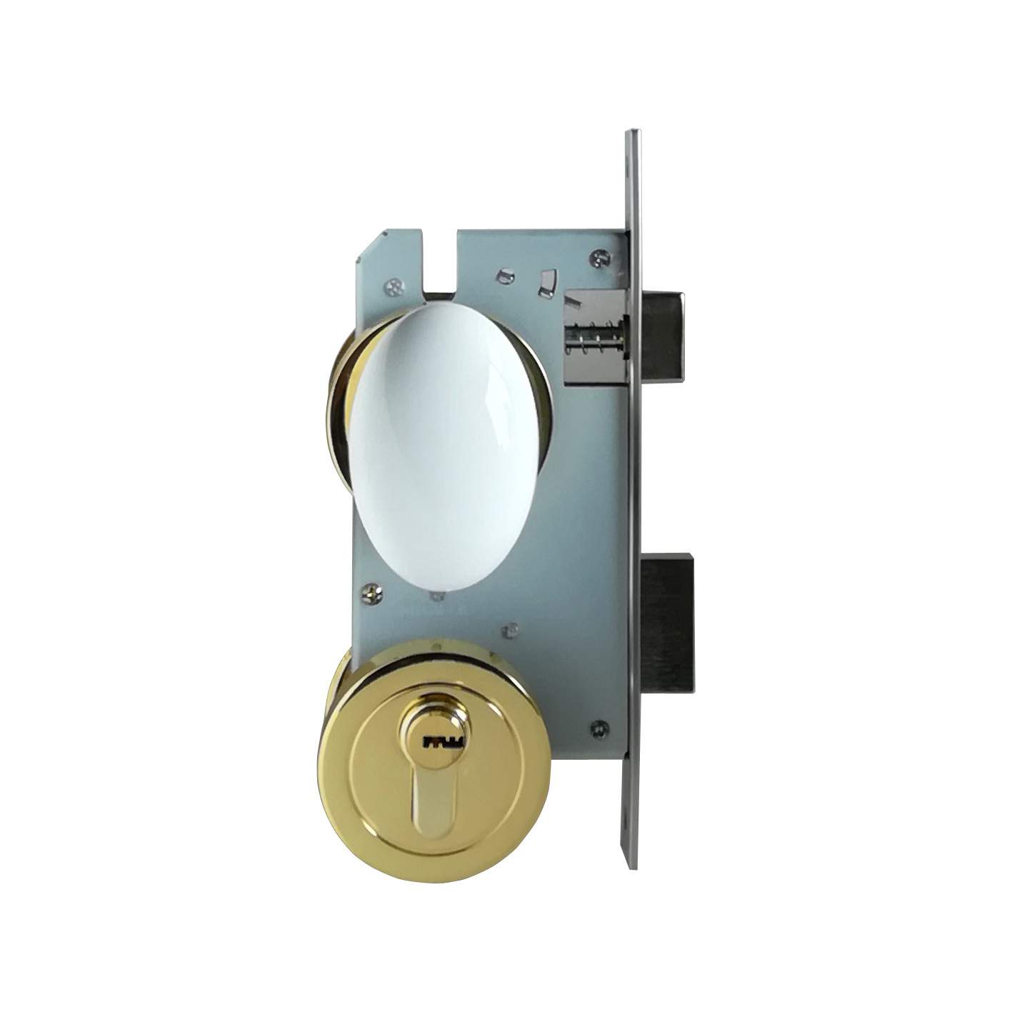 陶瓷金色分体锁中式木门锁家用通用型分体锁把手white door knob