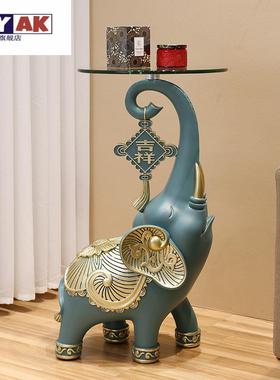 速发沙发边柜摆件落地侧边大茶客大厅型号装饰品移动象几电视柜边