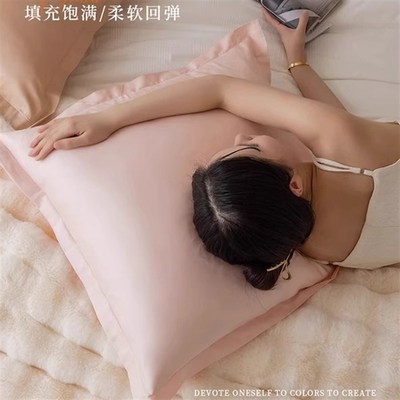 速发纯棉垫上抱枕超大号靠床不含芯枕套卧室床头靠背纯色靠枕