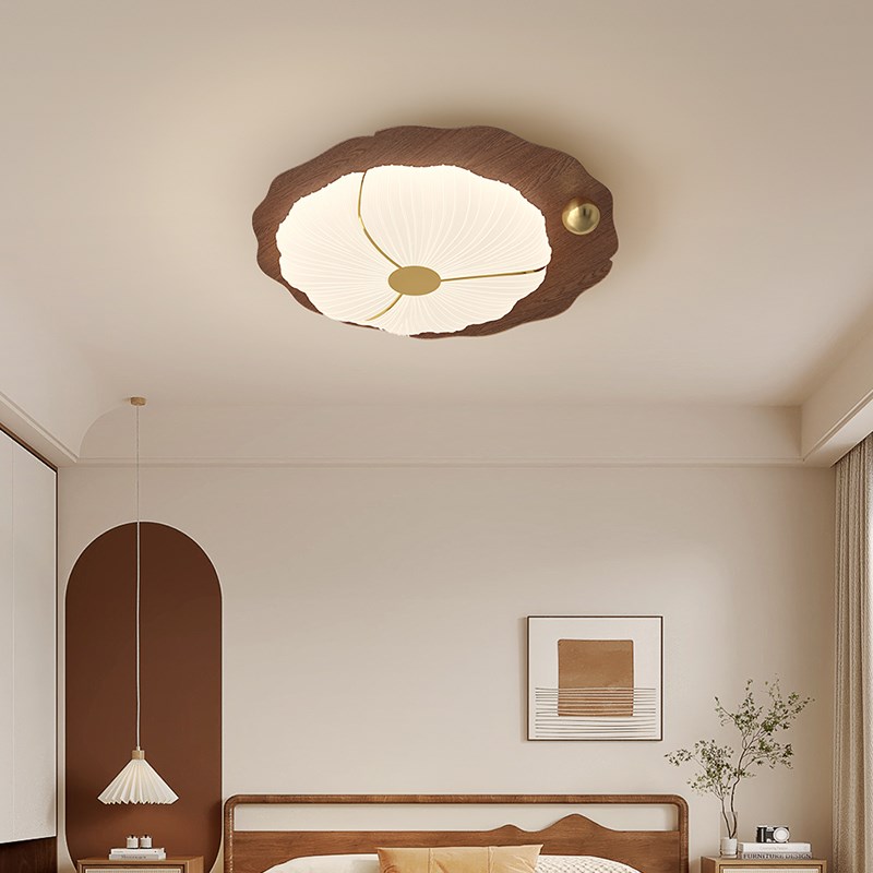 速发卧室吸顶灯风创意复卧荷古书房灯新款简约超亮护眼主叶灯
