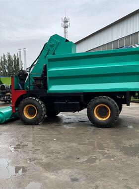 7方轮清车农四牧场自粪驱动出粪机大马力RH-9QF-5四动力铲粪车牛