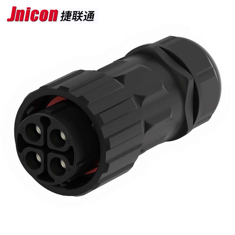厂家供应 4相80A航空插头 600V 光伏防水公母插头连接器