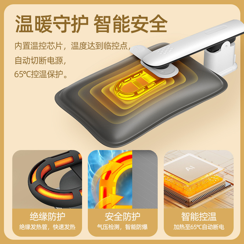 卡皮巴拉热水袋充电防爆暖宝宝2024新款暖水袋防爆电热宝暖手宝