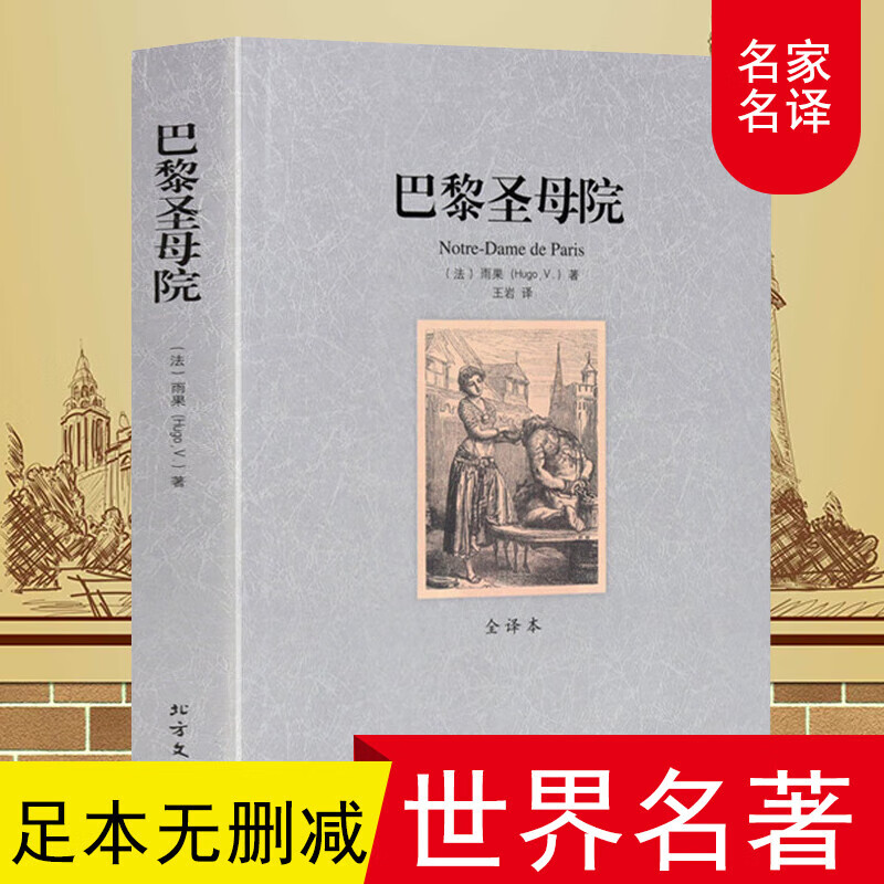 正版 巴黎圣母院(全译本)/世界文学名著 无删减原版原著全文翻译