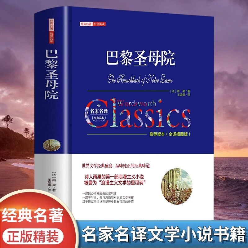 巴黎圣母院正版维克多雨果原著法国文学代表初高中学生世界名著