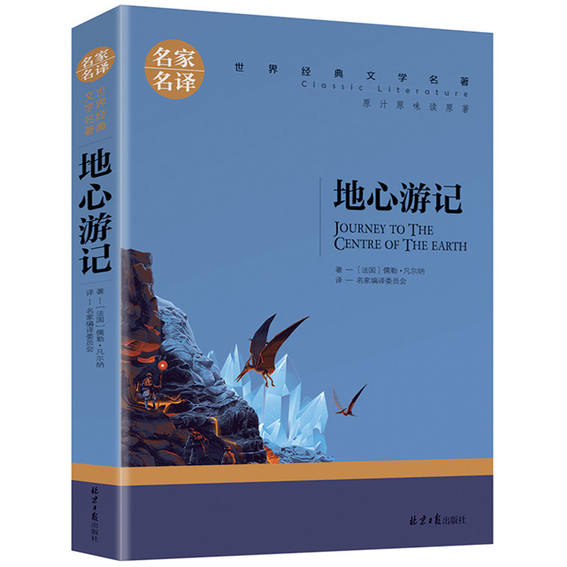 地心游记 正版世界文学名著中小学生青少年课外阅读书 名家名译