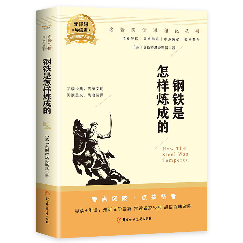 中学生课外书正版 初中生通用课外书 钢铁是怎样炼成的 经典阅读