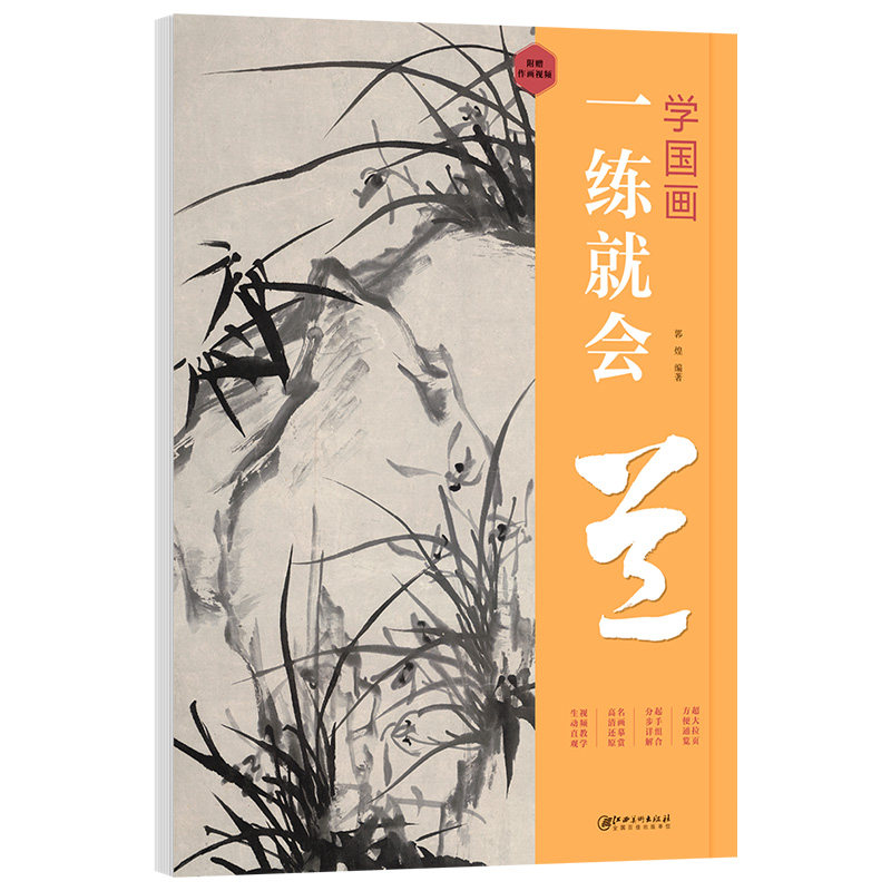 正版学国画：一练就会·兰零基础学国画入门教材教程初学者自学教程